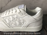 Christian Dior B27 Low Top Sneaker White Smooth Calfskin and Dior Oblique Galaxy Leather