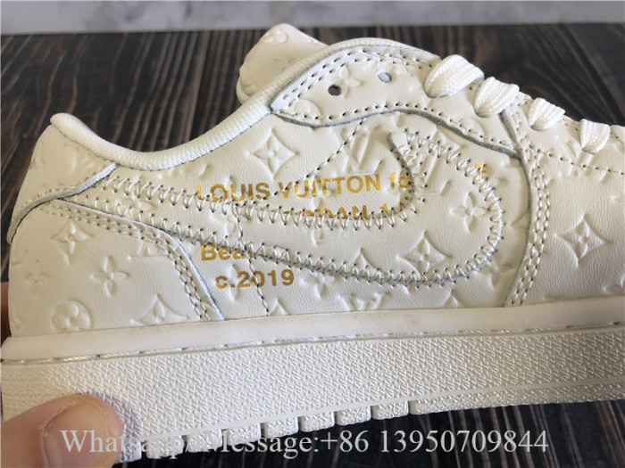 Louis Vuitton x Air Jordan 1 Low Travis Scott White