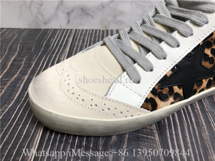 Golden Goose Leopard Mid Shoes