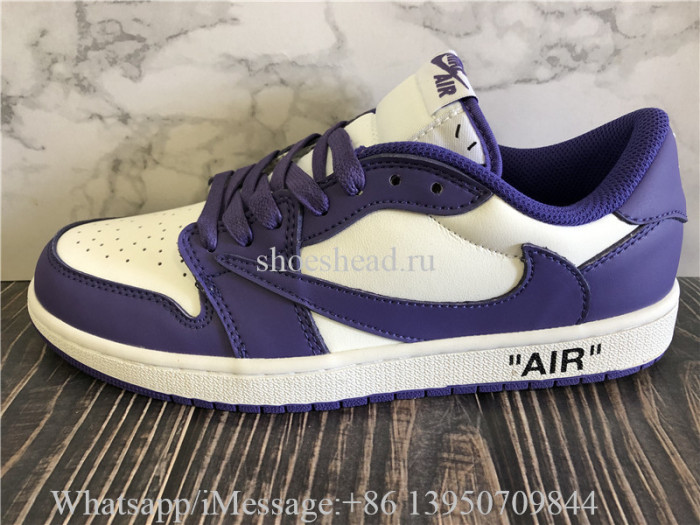 Off White x Air Jordan 1 Low Travis Scott Purple