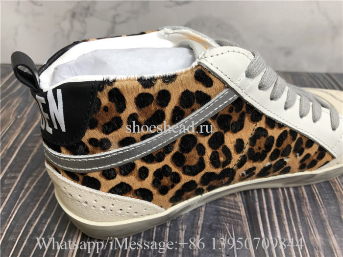 Golden Goose Leopard Mid Shoes