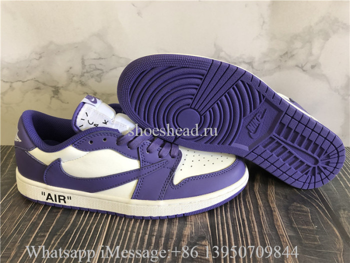 Off White x Air Jordan 1 Low Travis Scott Purple