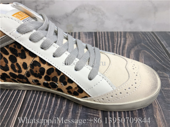 Golden Goose Leopard Mid Shoes