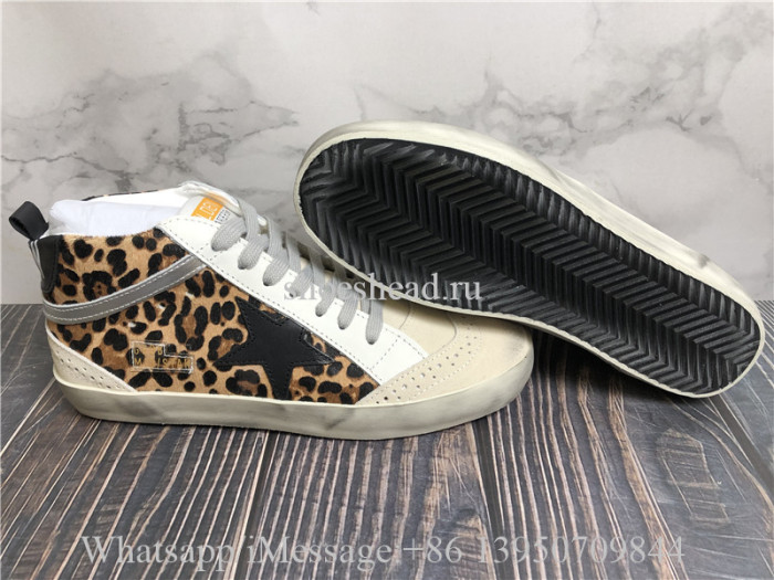 Golden Goose Leopard Mid Shoes