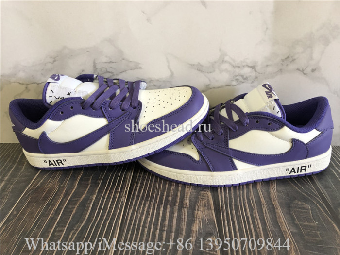 Off White x Air Jordan 1 Low Travis Scott Purple