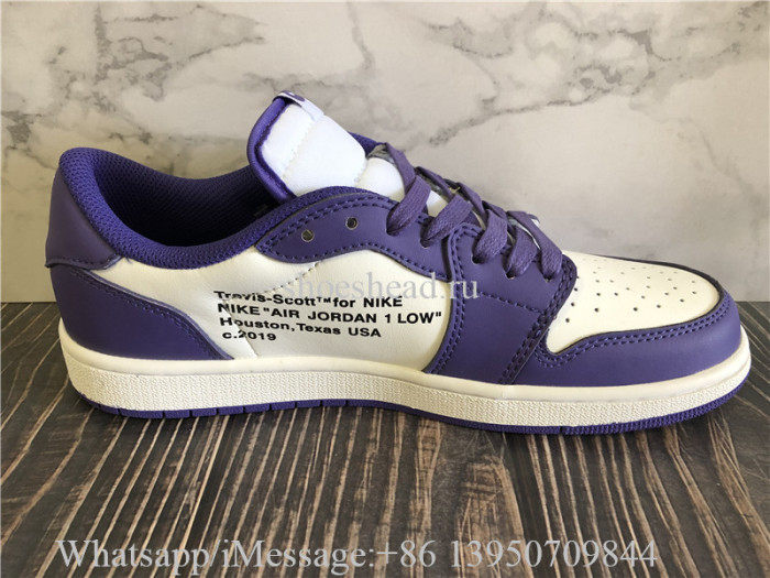 Off White x Air Jordan 1 Low Travis Scott Purple