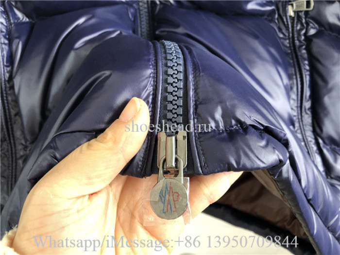 Moncler Down Jacket Navy Blue