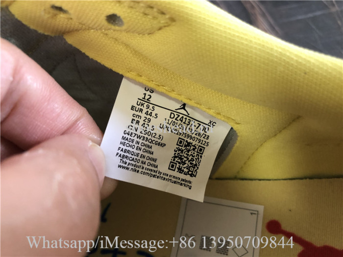 Super Quality Air Jordan 1 Low Travis Scott Canary