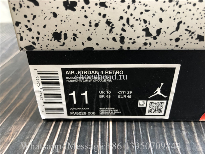 Super Quality Air Jordan 4 Retro Bred Reimagined