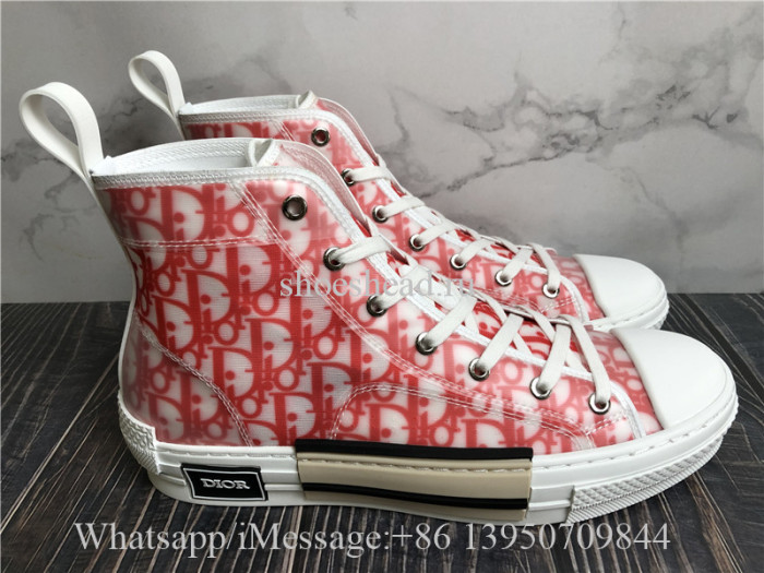 Dior B23 High Top Sneaker Pink Oblique