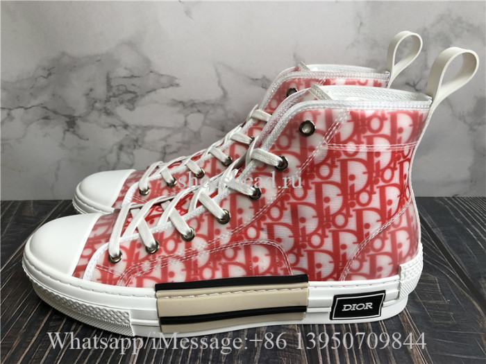 Dior B23 High Top Sneaker Pink Oblique