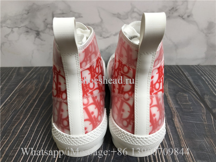 Dior B23 High Top Sneaker Pink Oblique