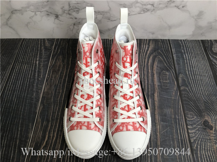 Dior B23 High Top Sneaker Pink Oblique