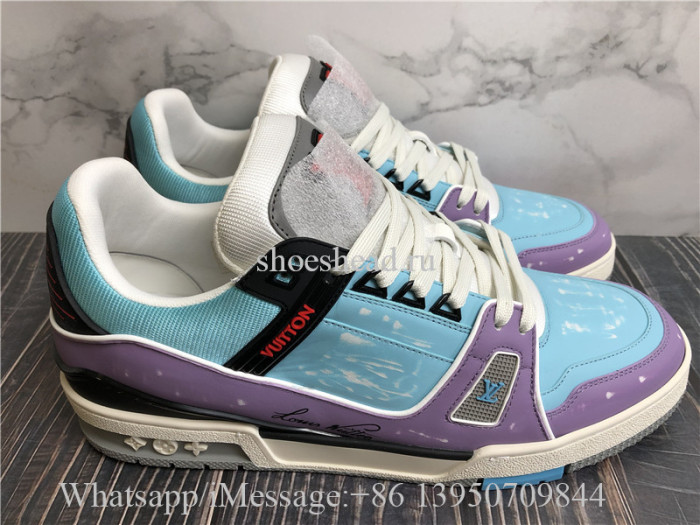 Louis Vuitton Trainer Blue Purple