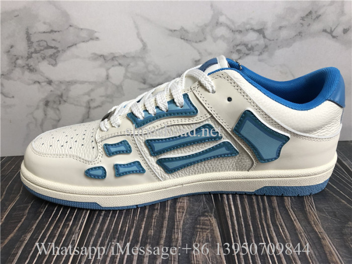 Amiri Skeleton Low Top Sneaker Blue White