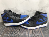 Air Jordan 1 Mid Black Hyper Royal