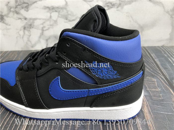 Air Jordan 1 Mid Black Hyper Royal