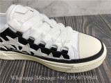 Amiri Stars Court Low Top Sneaker Black White
