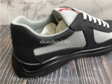 Prada America's Cup Soft Rubber And Bike Fabric Sneaker Black Grey