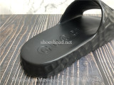 Gucci Interlocking G Slide Sandals Black Rubber