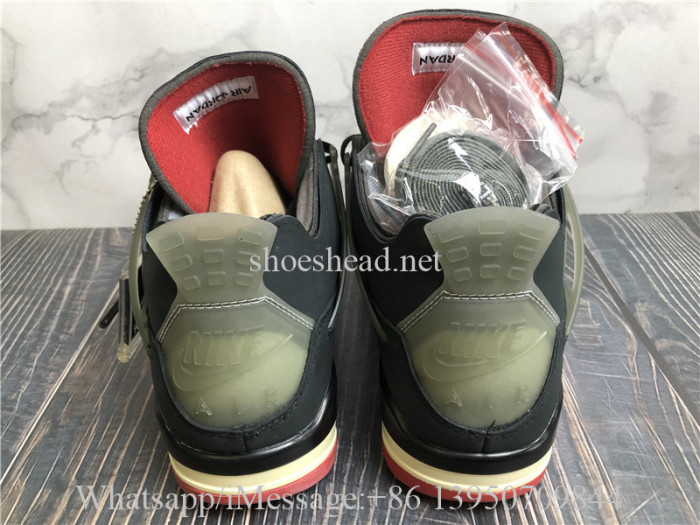 Off White x Air Jordan 4 Retro Bred