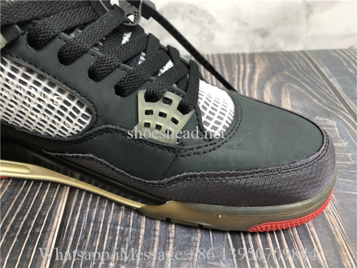 Off White x Air Jordan 4 Retro Bred