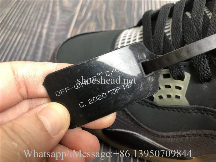 Off White x Air Jordan 4 Retro Bred