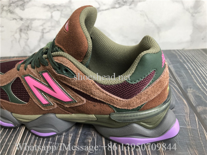 New Balance 9060 Rich Oak/Burgundy Sneakers