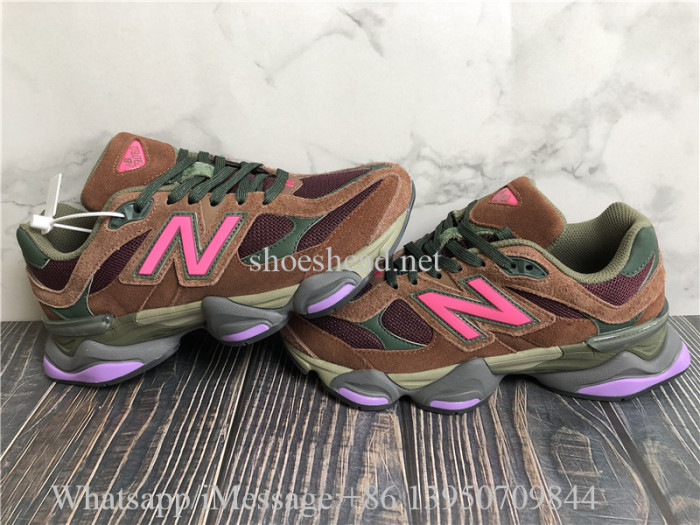 New Balance 9060 Rich Oak/Burgundy Sneakers