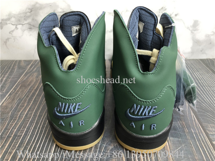 Air Jordan 5 Navy Green