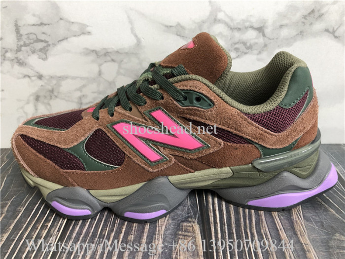 New Balance 9060 Rich Oak/Burgundy Sneakers