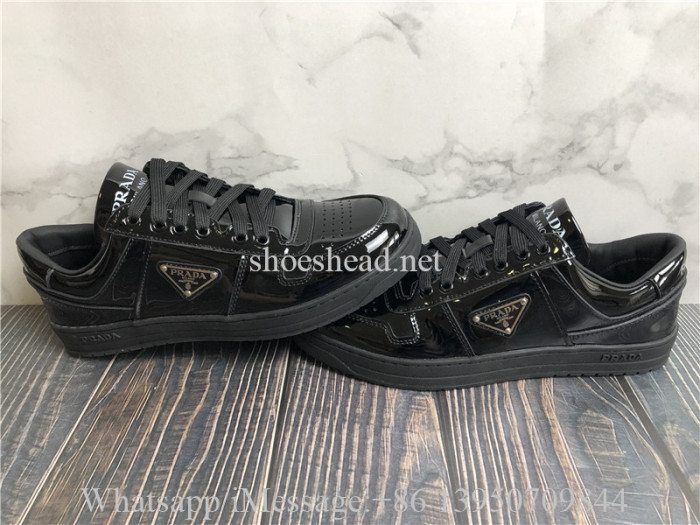 Prada Downtown Patent Leather Sneakers