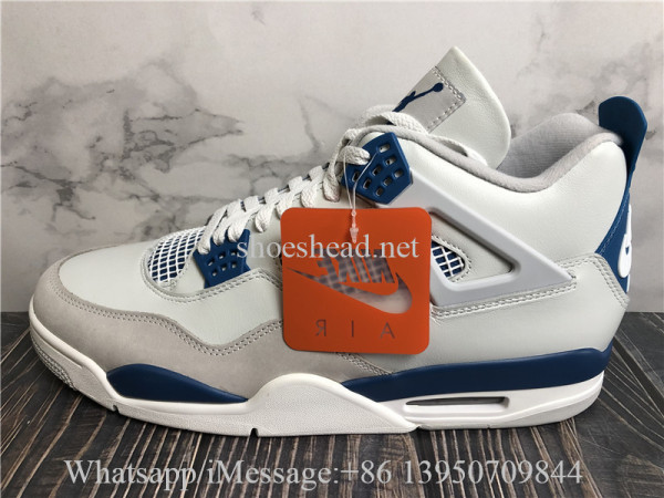 Super Quality Air Jordan 4 Retro Industrial Military Blue