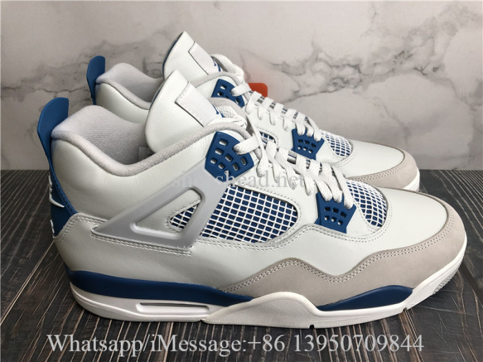 Super Quality Air Jordan 4 Retro Industrial Military Blue