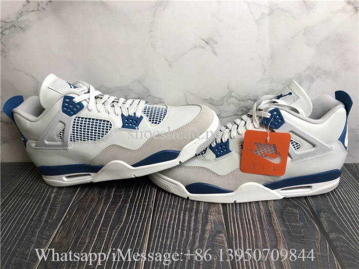 Super Quality Air Jordan 4 Retro Industrial Military Blue