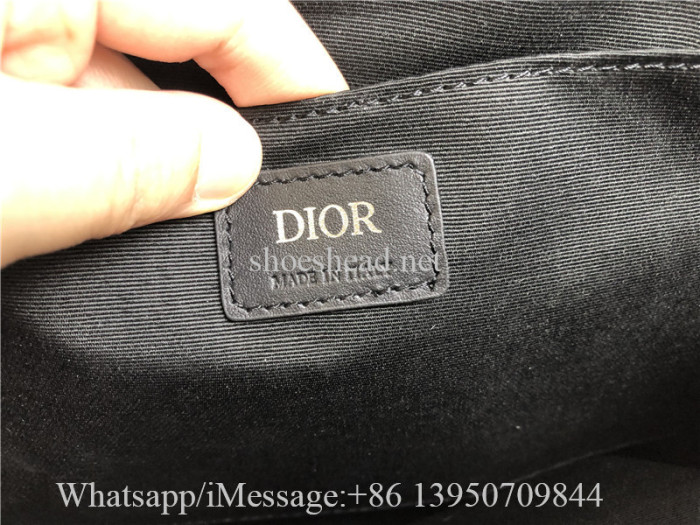 Original Christian Dior Blend Clipped Monogram Canvas Messenger Bag