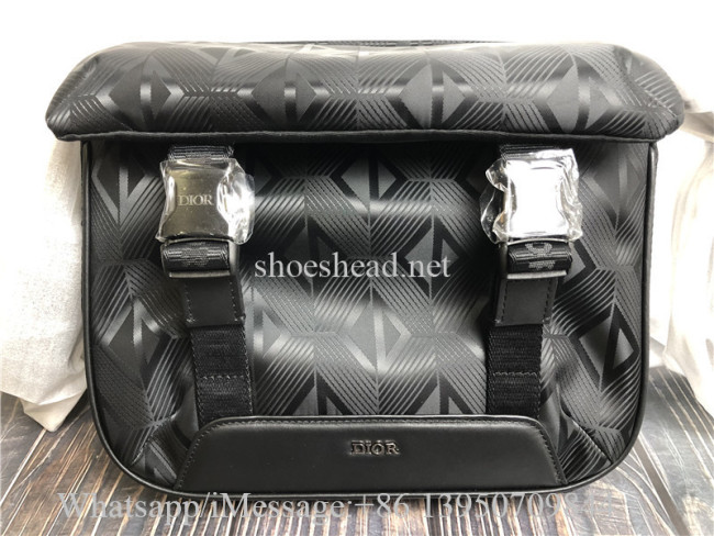 Original Christian Dior Blend Clipped Monogram Canvas Messenger Bag