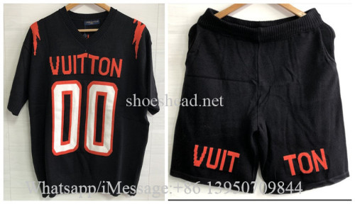 Louis Vuitton Chunky Intarsia Football T-shirt & Shorts