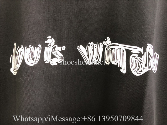 Louis Vuitton Black Cotton Tee Shirt