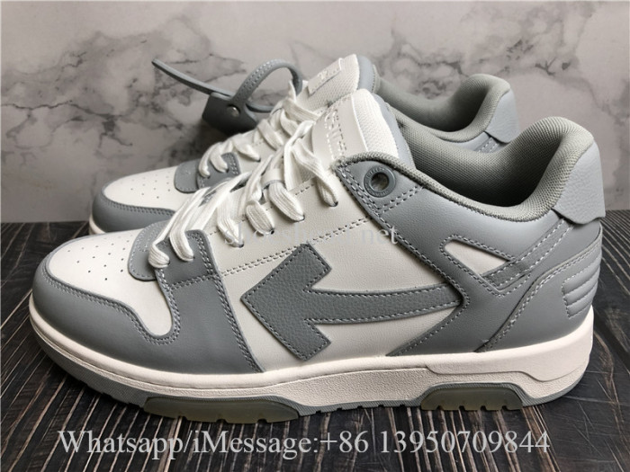 Off White Out Of Office Sneaker Grey White