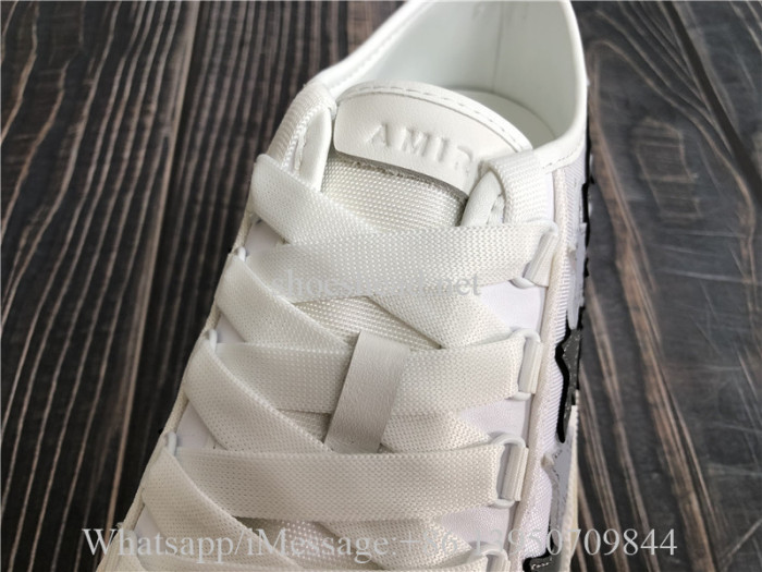 Amiri Stars Court Low Top Sneaker Grey Black White