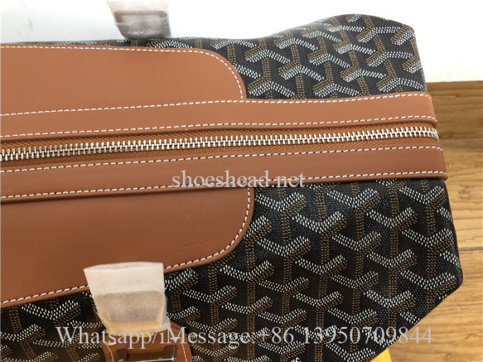 Goyard Boeing Goyardine Duffle Bag 45cm Black & Tan