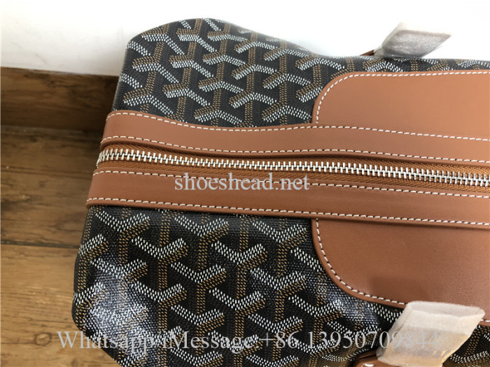 Goyard Boeing Goyardine Duffle Bag 45cm Black & Tan