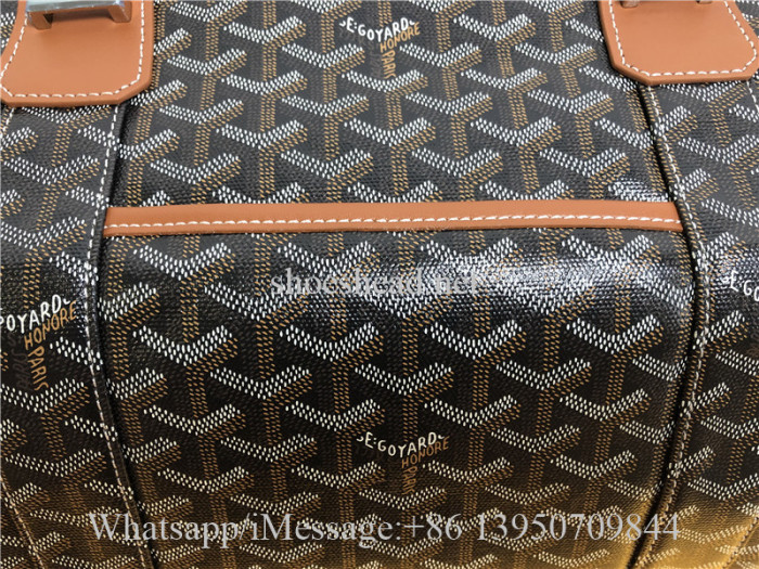 Goyard Boeing Goyardine Duffle Bag 45cm Black & Tan