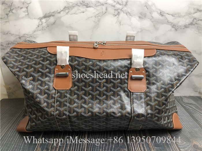 Goyard Boeing Goyardine Duffle Bag 45cm Black & Tan