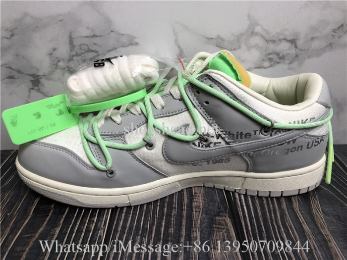 Off White x Nike Dunk Lot 07 Of 50