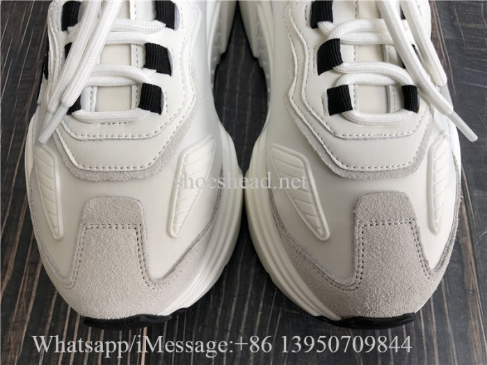 Dolce & Gabbana Daymaster Sneaker In White Nylon And Leather