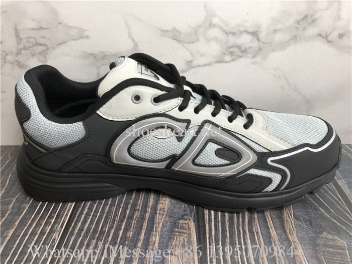 Christian Dior B30 Sneaker Black Gray Mesh WIth Anthracite Technical Fabric