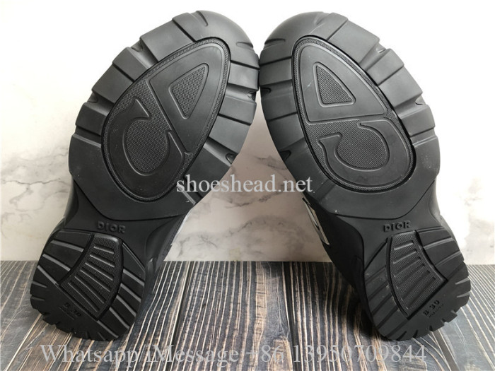 Christian Dior B30 Sneaker Black Gray Mesh WIth Anthracite Technical Fabric