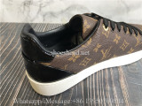 Louis Vuitton Brown Monogram Canvas and Leather Frontrow Low Top Sneakers